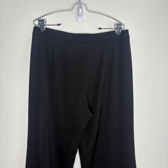 St. John Caviar Black Trouser Pants Size 12 Career - Picture 4 of 7